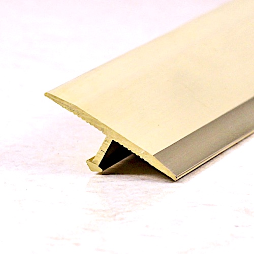 Профиль Т-образный гибкий 15 мм MP11 из ламинированного алюминия 21 Латунь Браш