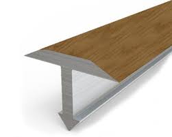 Профиль Т-образный гибкий 15 мм MP11 из ламинированного алюминия 28 Дуб